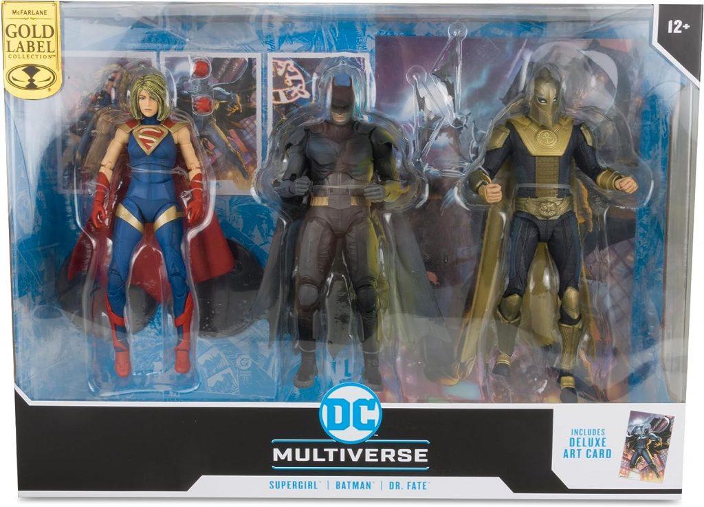 McFarlane Toys DC Multiverse Batman, Supergirl & Dr.Fate (Injustice 2) 3pk Gold Label Amazon Exclusive Pre-Order